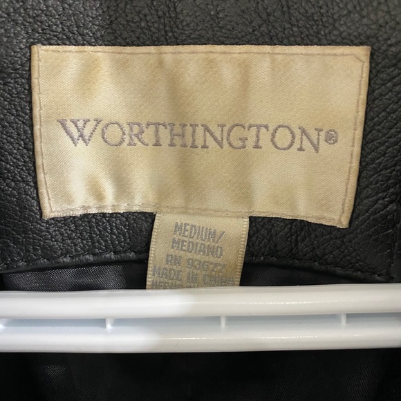 Black Leather Jacket Worthington. - Picture 4 of 8